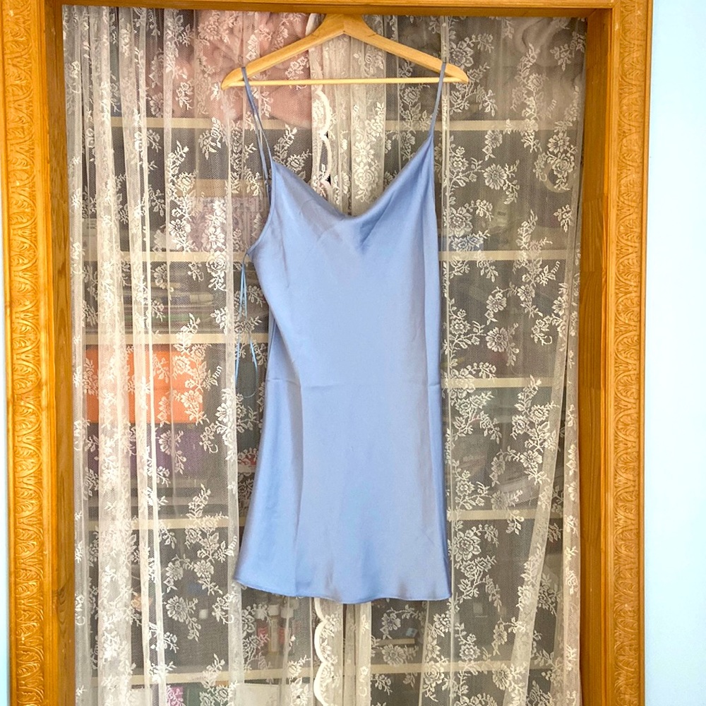 Sky Blue Silky dress (Cotton:ON)
